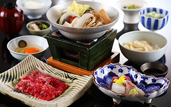 お造り付きすき鍋膳