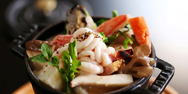 蟹と雲子のクリームスープ