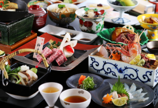 【お料理重視｜夕朝部屋食】神戸牛と瀬戸の至宝を食す会席